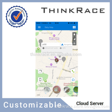 Customizable Google map gps tracking system for gps watch tracker by Thinkrace